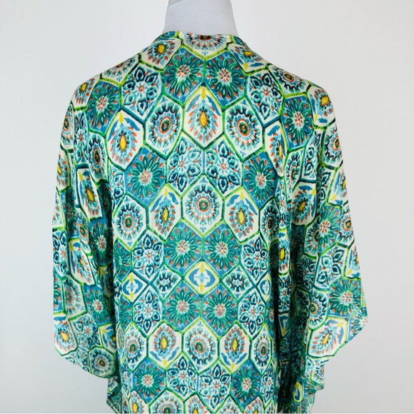 Anthropologie Subtle Luxury Piastrella Kimono One Size - Picture 8 of 11